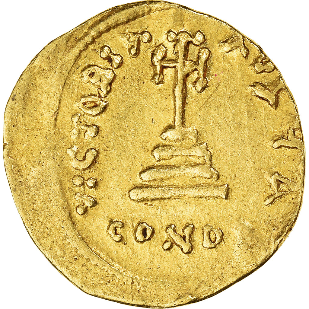Heraclius & Heraclius Constantin, Solidus, 613-641, Constantinople, Oro, MBC