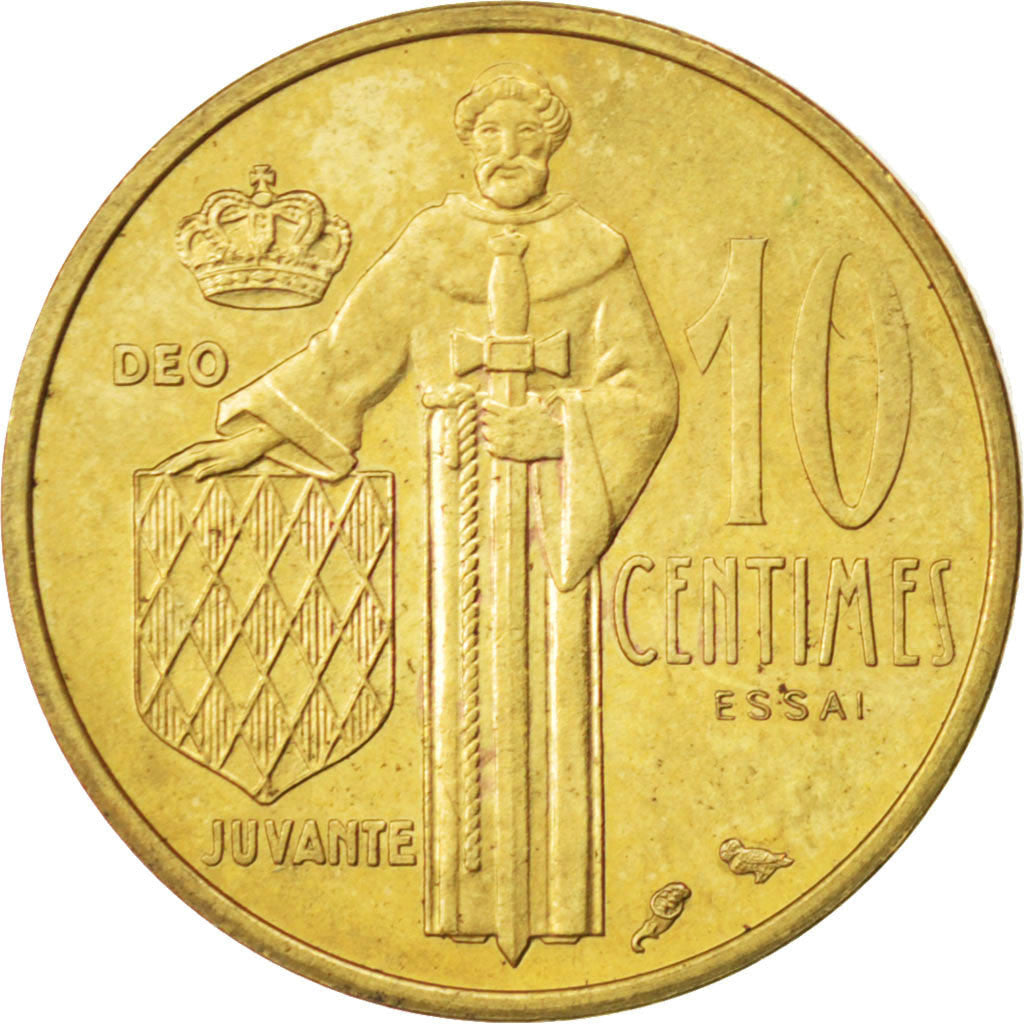 Coin, Monaco, 10 Centimes, 1962, EF(40-45), Cupro-Aluminium, KM:E43, Gadoury:146