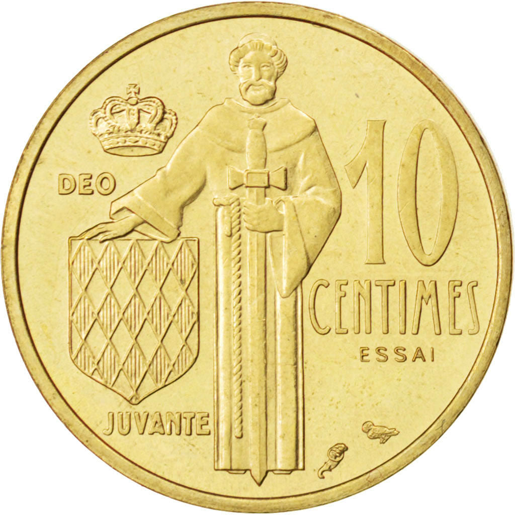 Coin, Monaco, 10 Centimes, 1962, AU(55-58), Cupro-Aluminium, KM:E43, Gadoury:146
