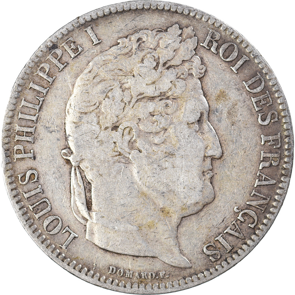 Coin, France, Louis-Philippe, 5 Francs, 1831, Strasbourg, VF(20-25), Silver