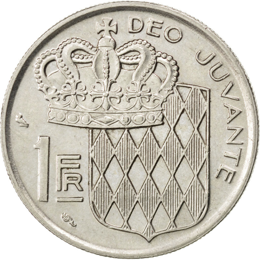 Coin, Monaco, Rainier III, Franc, 1966, AU(55-58), Nickel, KM:140, Gadoury:150