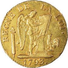 Frankrijk, 24 livres Convention, 1793, Paris, Goud, ZF, Gadoury:62