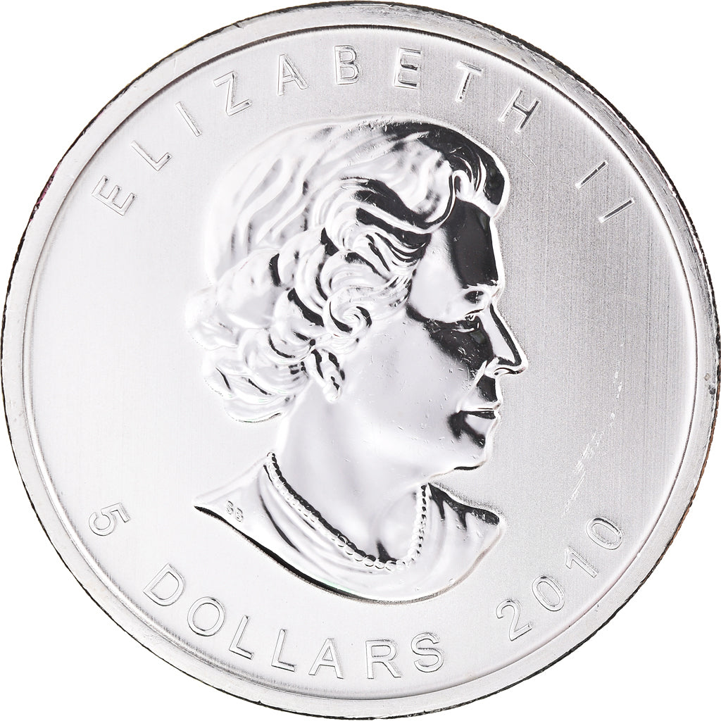 Kanada, Elizabeth II, 5 dollars, 1 oz, Maple Leaf, 2010, PP, Silber, UNZ+