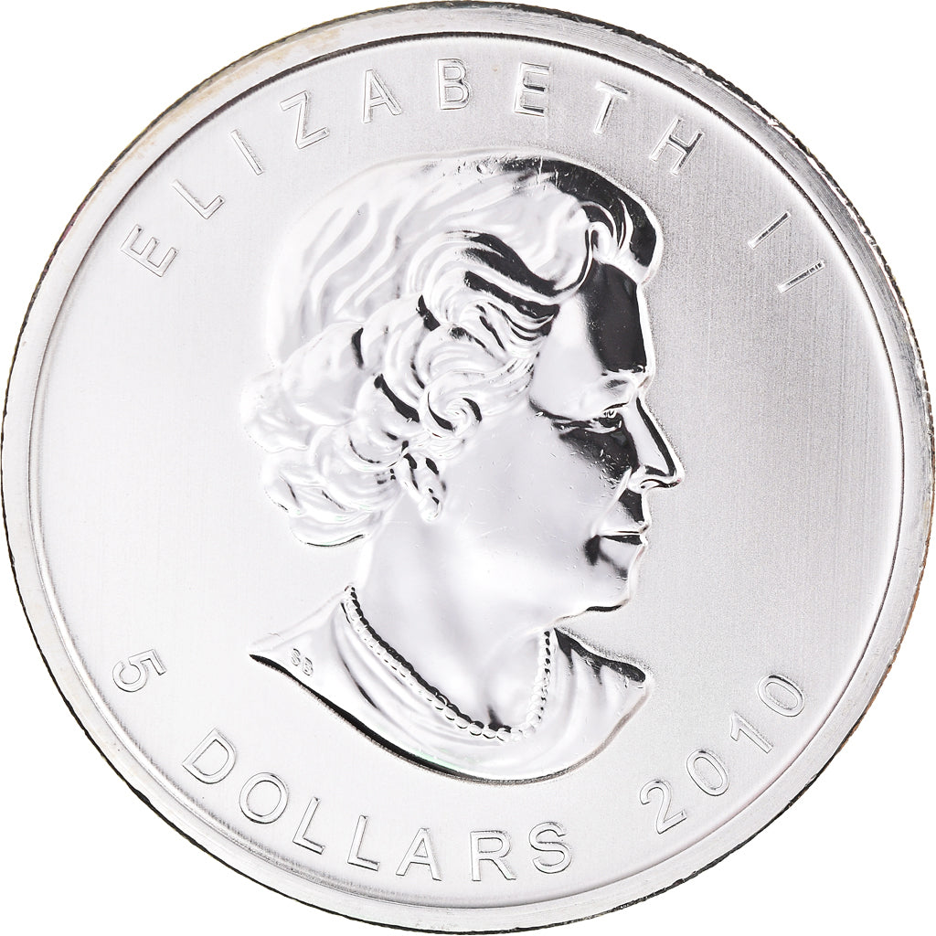 Kanada, Elizabeth II, 5 dollars, 1 oz, Maple Leaf, 2010, PP, Silber, UNZ+