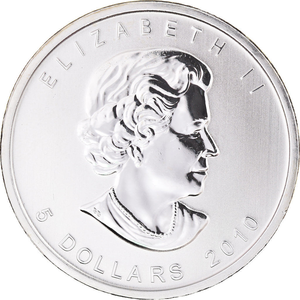 Kanada, Elizabeth II, 5 dollars, 1 oz, Maple Leaf, 2010, PP, Silber, UNZ+