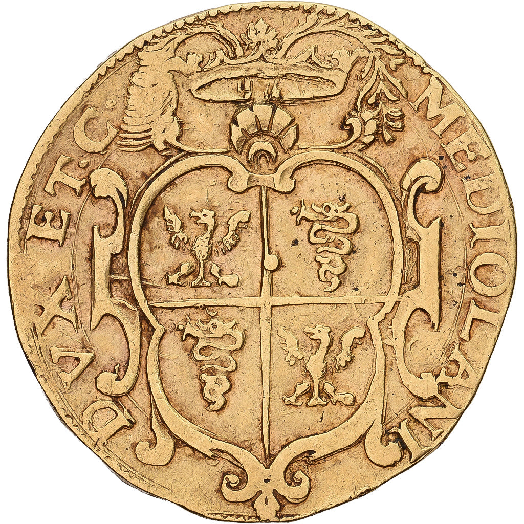 Duché de Milan, Philippe III, 2 Doppie, n.d. (1598-1621), Milan, Or, TB+