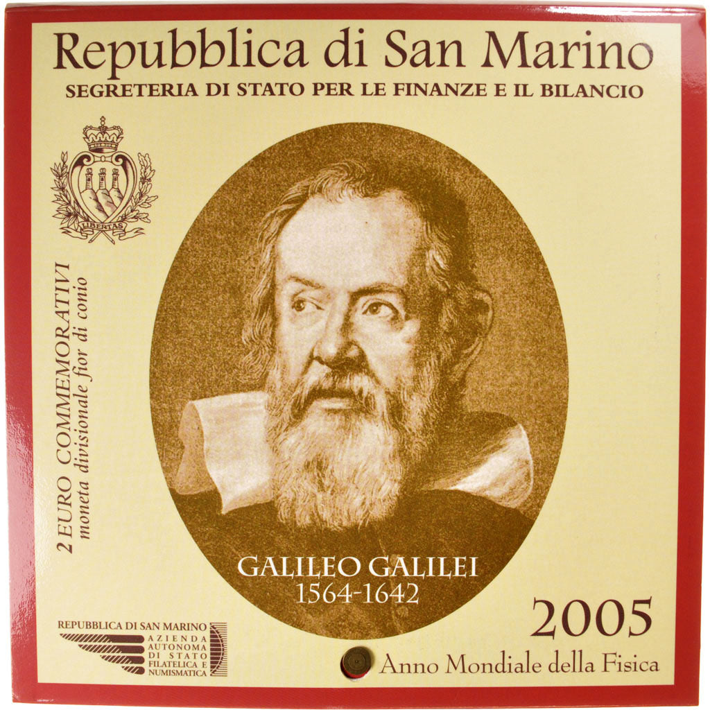 San Marino, 2 Euro, 2005, FDC, Bi-Metallic, KM:469