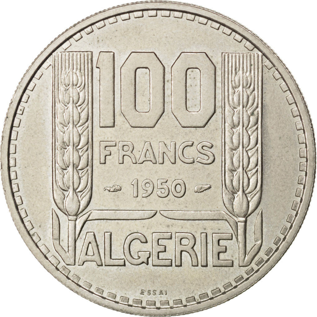 Moneta, Algeria, 100 Francs, 1950, Paris, SPL, Rame-nichel, KM:E3, Lecompte:54