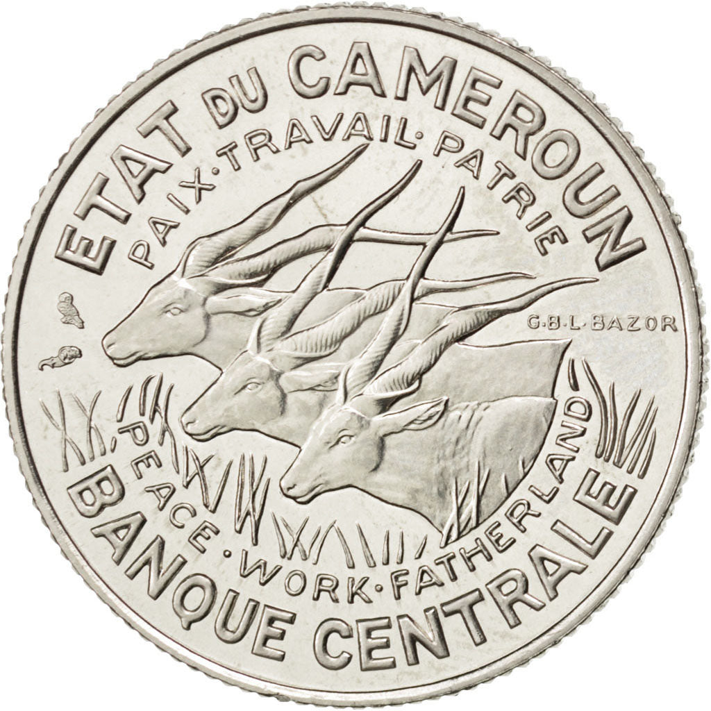 Coin, Cameroon, 100 Francs, 1966, Paris, MS(63), Nickel, KM:E11