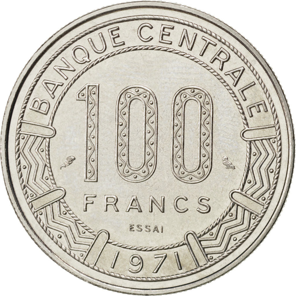 Coin, Cameroon, 100 Francs, 1971, Paris, MS(63), Nickel, KM:E13