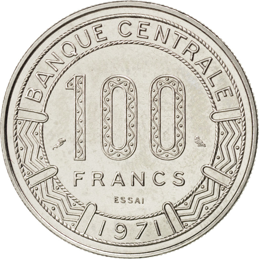 Coin, Cameroon, 100 Francs, 1971, Paris, MS(63), Nickel, KM:E13