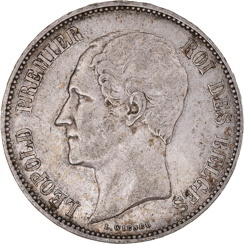 Coin, Belgium, Leopold I, 5 Francs, 5 Frank, 1850, EF(40-45), Silver, KM:17