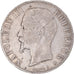 Moneda, Francia, Napoleon III, 5 Francs, 1856, Lyon, BC+, Plata, KM:782.3