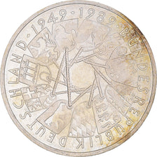 Coin, GERMANY - FEDERAL REPUBLIC, 10 Mark, 1989, Karlsruhe, Germany, MS(60-62)