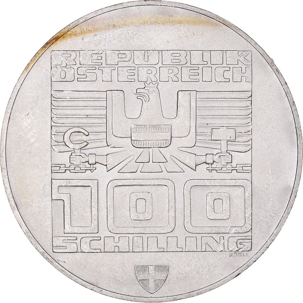 Moneta, Austria, 100 Schilling, 1976, Vienna, MS(60-62), Srebro, KM:2927