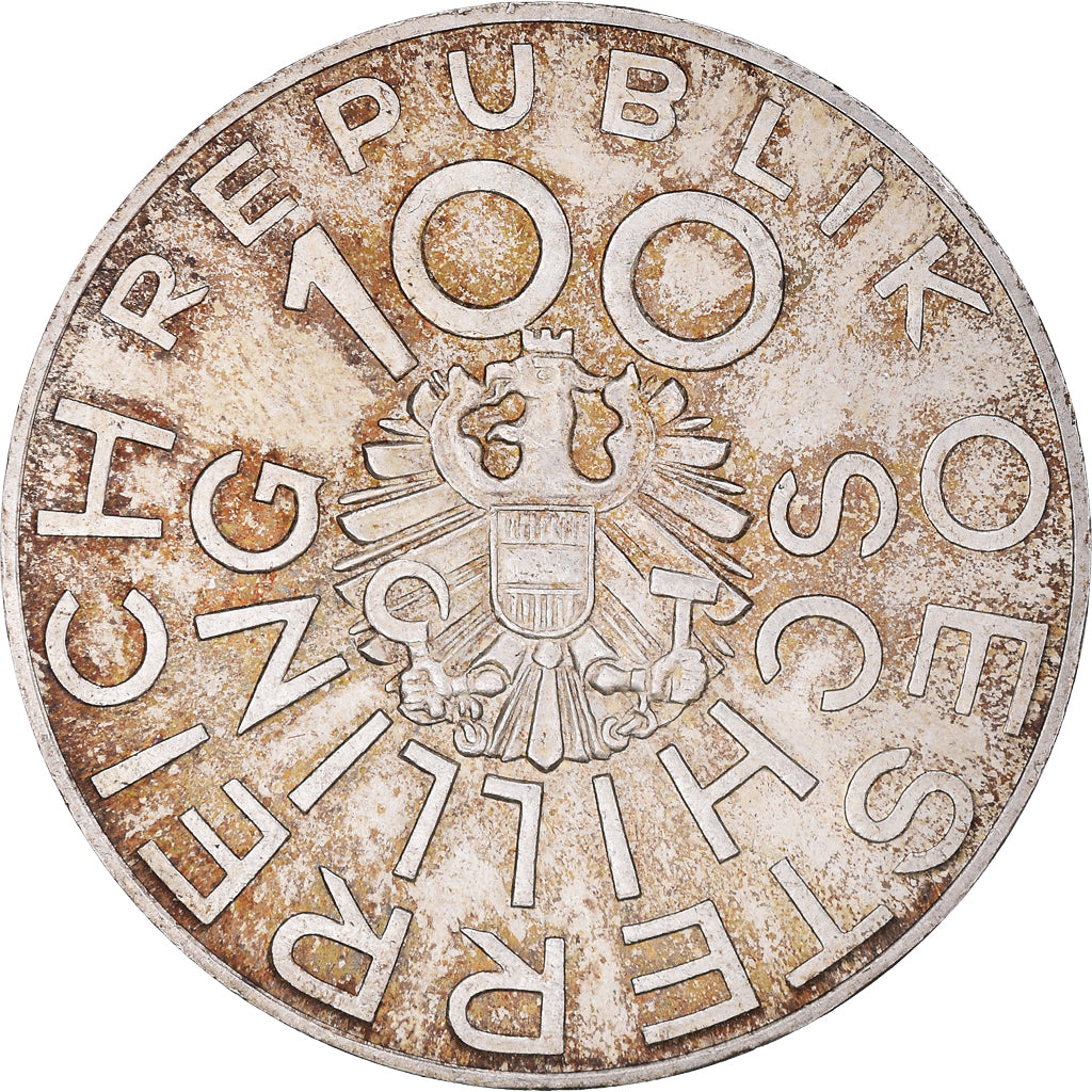 Moneta, Austria, 100 Schilling, 1976, MS(63), Srebro, KM:2932