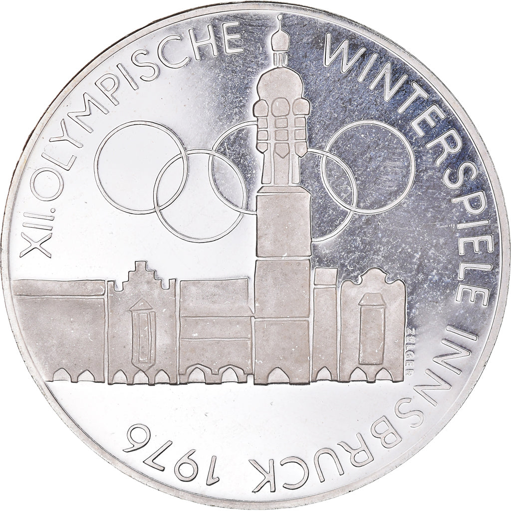 Moneta, Austria, 100 Schilling, 1976, Vienna, Proof, MS(63), Srebro, KM:2927