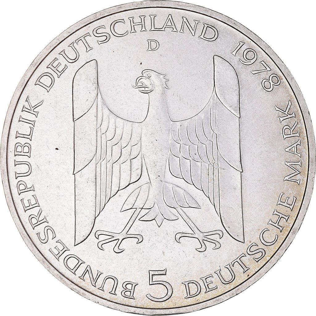 Moneda, ALEMANIA - REPÚBLICA FEDERAL, 5 Mark, 1978, Munich, Germany, EBC