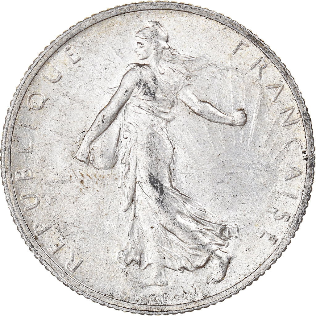 Coin, France, Semeuse, 2 Francs, 1910, Paris, AU(50-53), Silver, KM:845.1