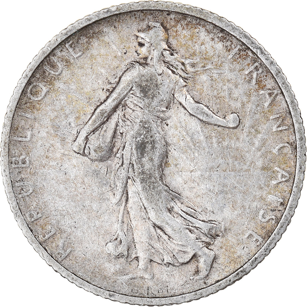 Moneda, Francia, Semeuse, Franc, 1904, Paris, BC+, Plata, KM:844.1, Gadoury:467