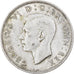 Monnaie, Grande-Bretagne, George VI, Florin, Two Shillings, 1944, TTB+, Argent