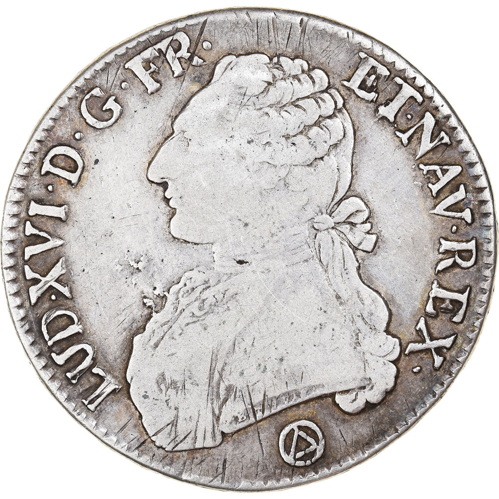 Francia, Louis XVI, Ecu, Écu aux branches d'olivier, 1776, Perpignan, Argento