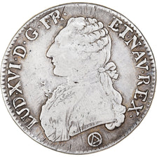Francia, Louis XVI, Ecu, Écu aux branches d'olivier, 1776, Perpignan, Argento
