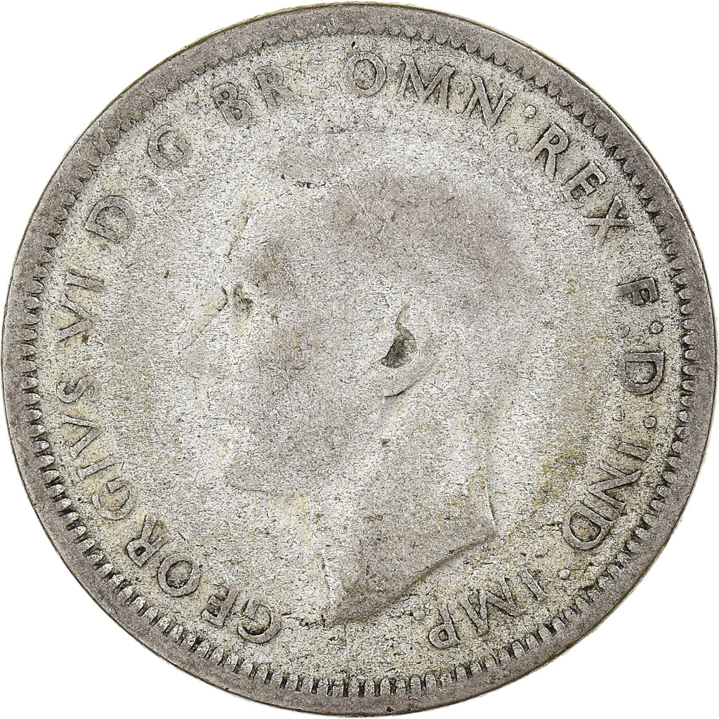 Moneta, Australia, George VI, Shilling, 1946, Perth, MB, Argento, KM:39a
