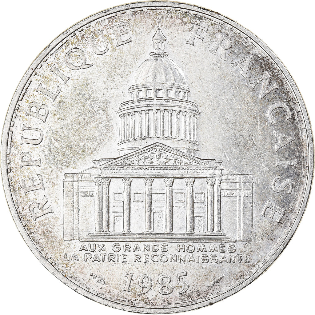 Munten, Frankrijk, Panthéon, 100 Francs, 1985, Paris, PR, Zilver, KM:951.1