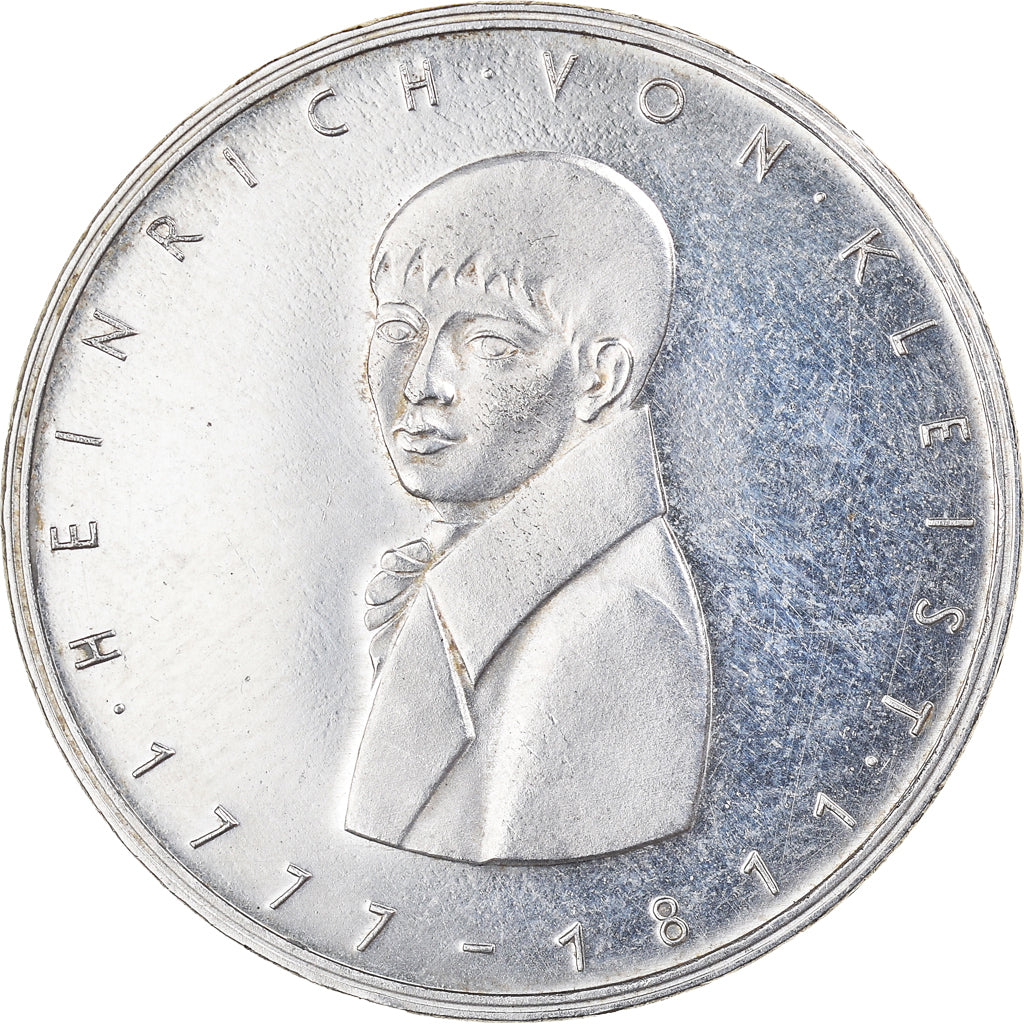 Moeda, ALEMANHA - REPÚBLICA FEDERAL, 5 Mark, 1977, Karlsruhe, Germany