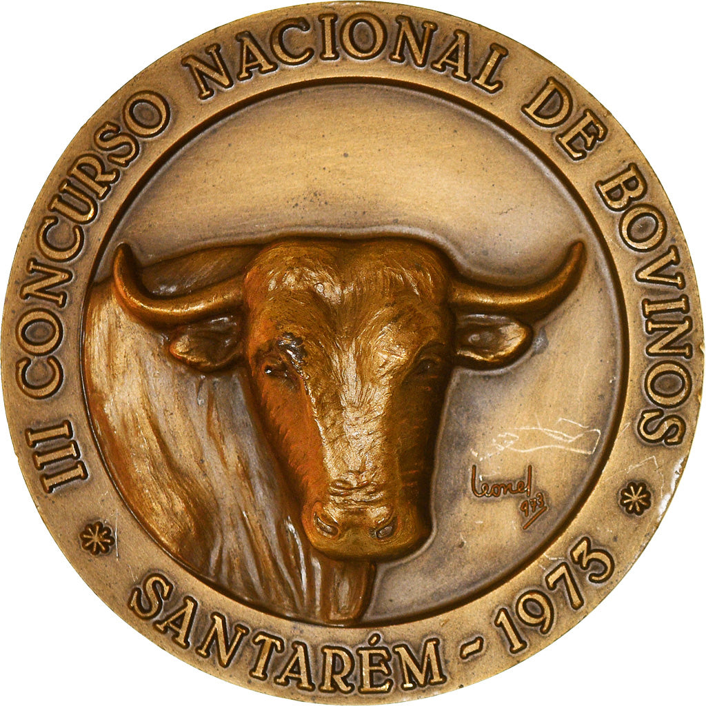 Portugal, Medal, III Concurso Nacional de Bovinos, Santarém, 1973, Leonel