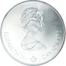Coin, Canada, Elizabeth II, Platform Diver, 5 Dollars, 1975, MS(65-70), Silver