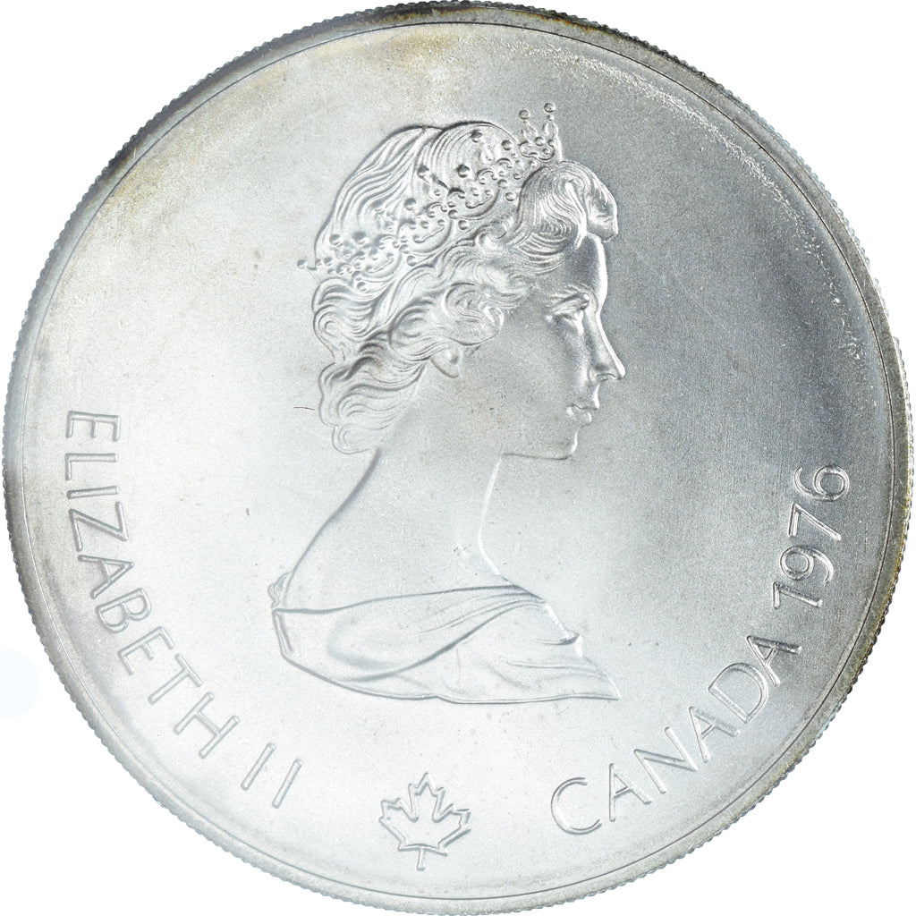 Coin, Canada, Elizabeth II, Fencing, 5 Dollars, 1976, MS(65-70), Silver, KM:107