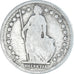 Moneta, Szwajcaria, Franc, 1876, Bern, F(12-15), Srebro, KM:24