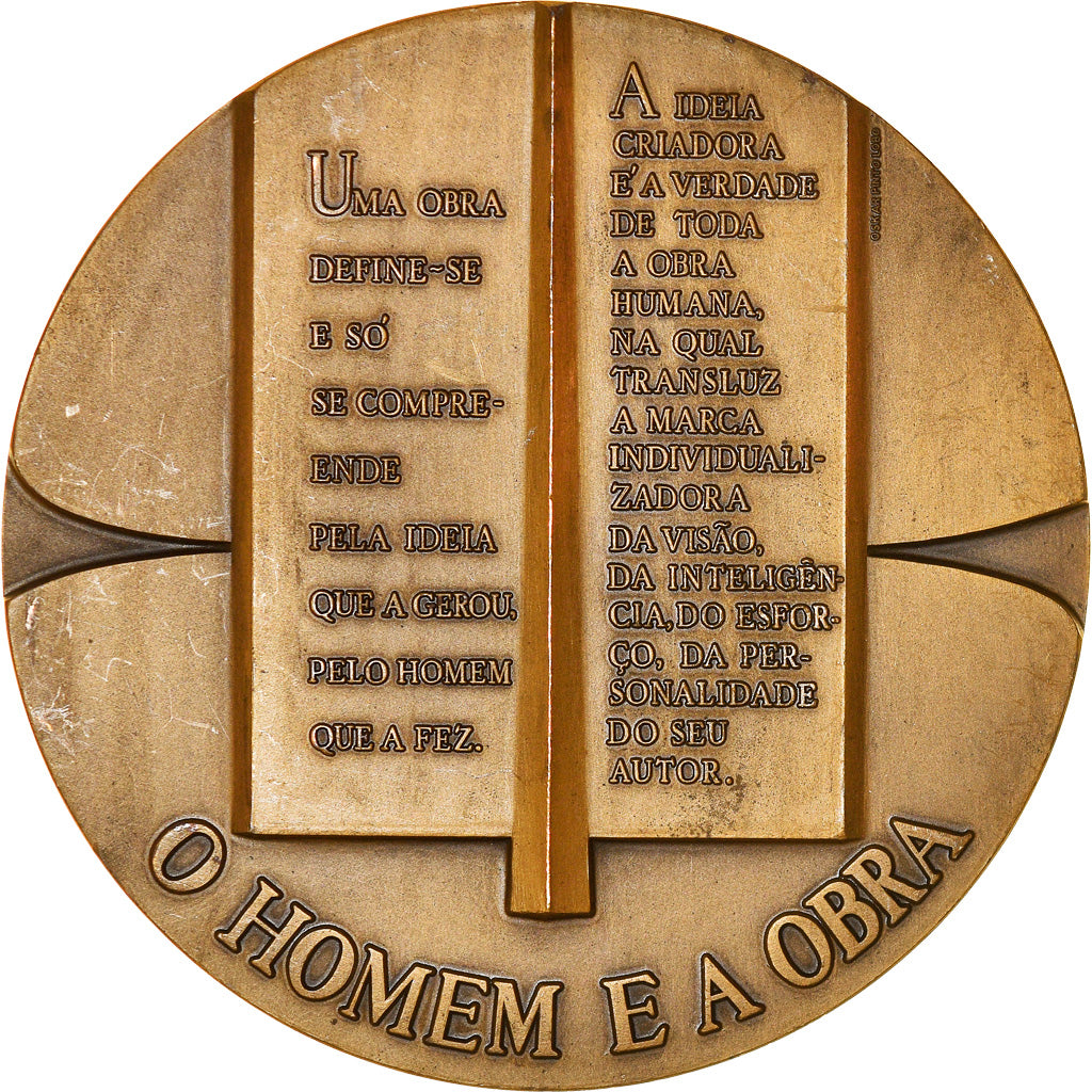 Portogallo, medaglia, Jose Teodoro dos Santos, 1971, Leonel, SPL-, Bronzo