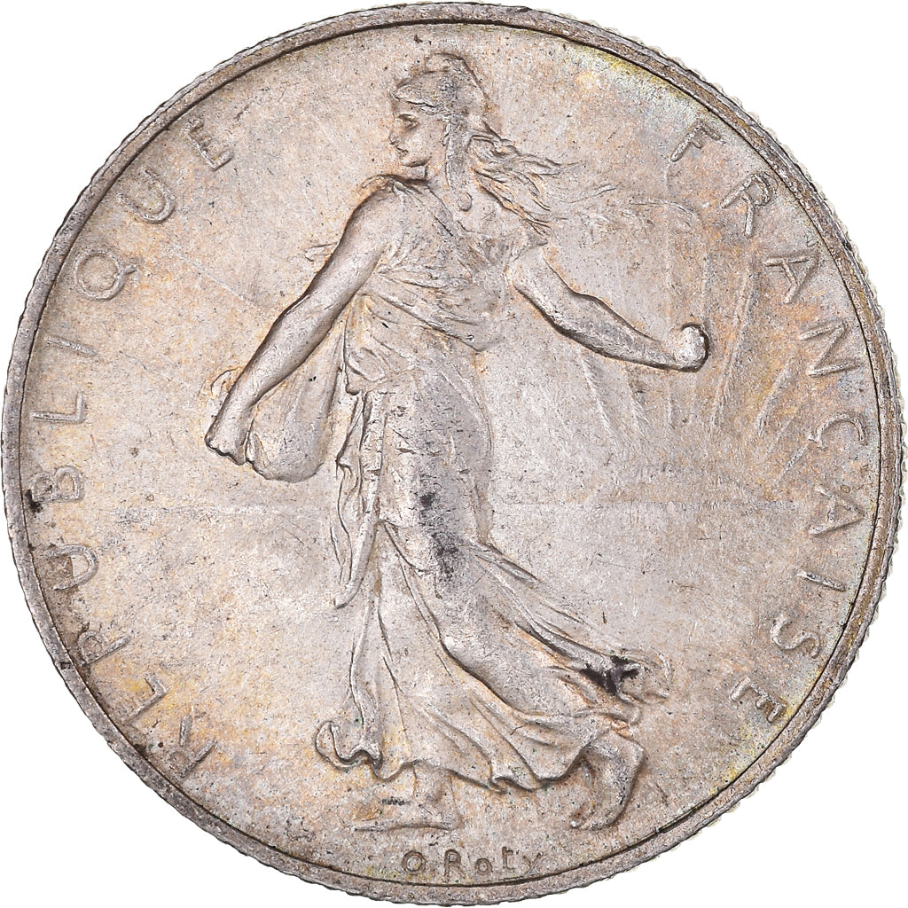 Münze, Frankreich, Semeuse, 2 Francs, 1915, Paris, VZ+, Silber, KM:845.1