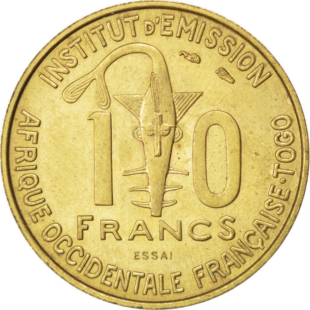 Münze, French West Africa, 10 Francs, 1957, VZ, Aluminum-Bronze, KM:E6