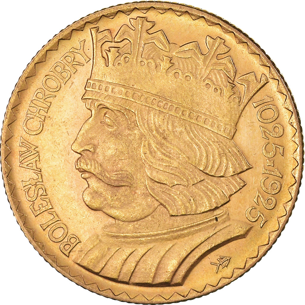 Moneda, Polonia, 10 Zlotych, 1925, Warsaw, SC+, Oro, KM:32
