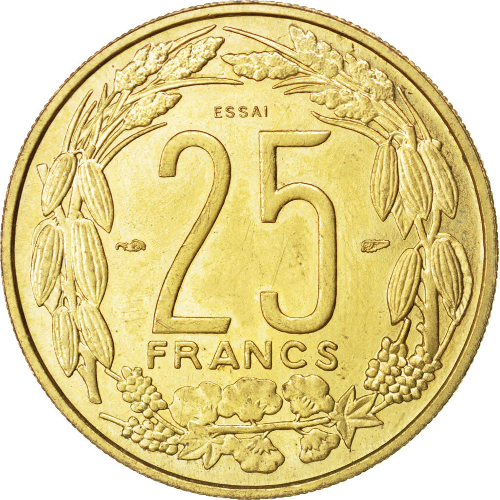Moneda, Camerún, 25 Francs, 1958, Paris, EBC, Aluminio - bronce, KM:E9