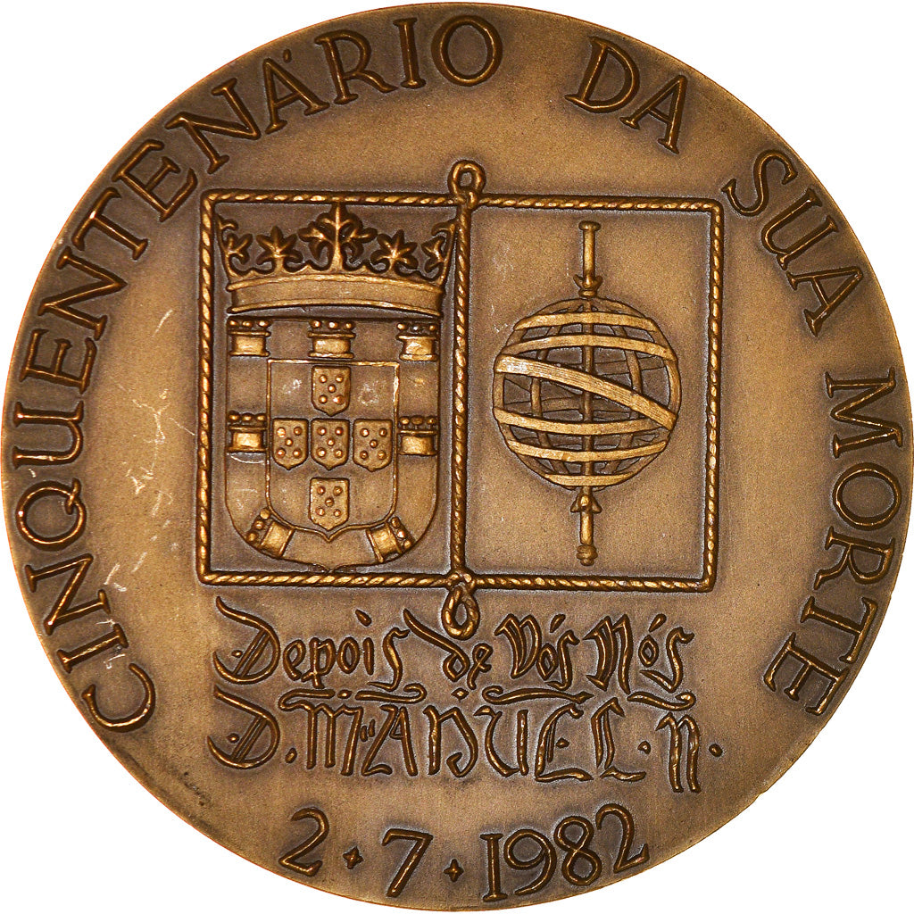Portogallo, medaglia, D. Manuel II, Fundaçao da Casa de Bragança, 1982, SPL