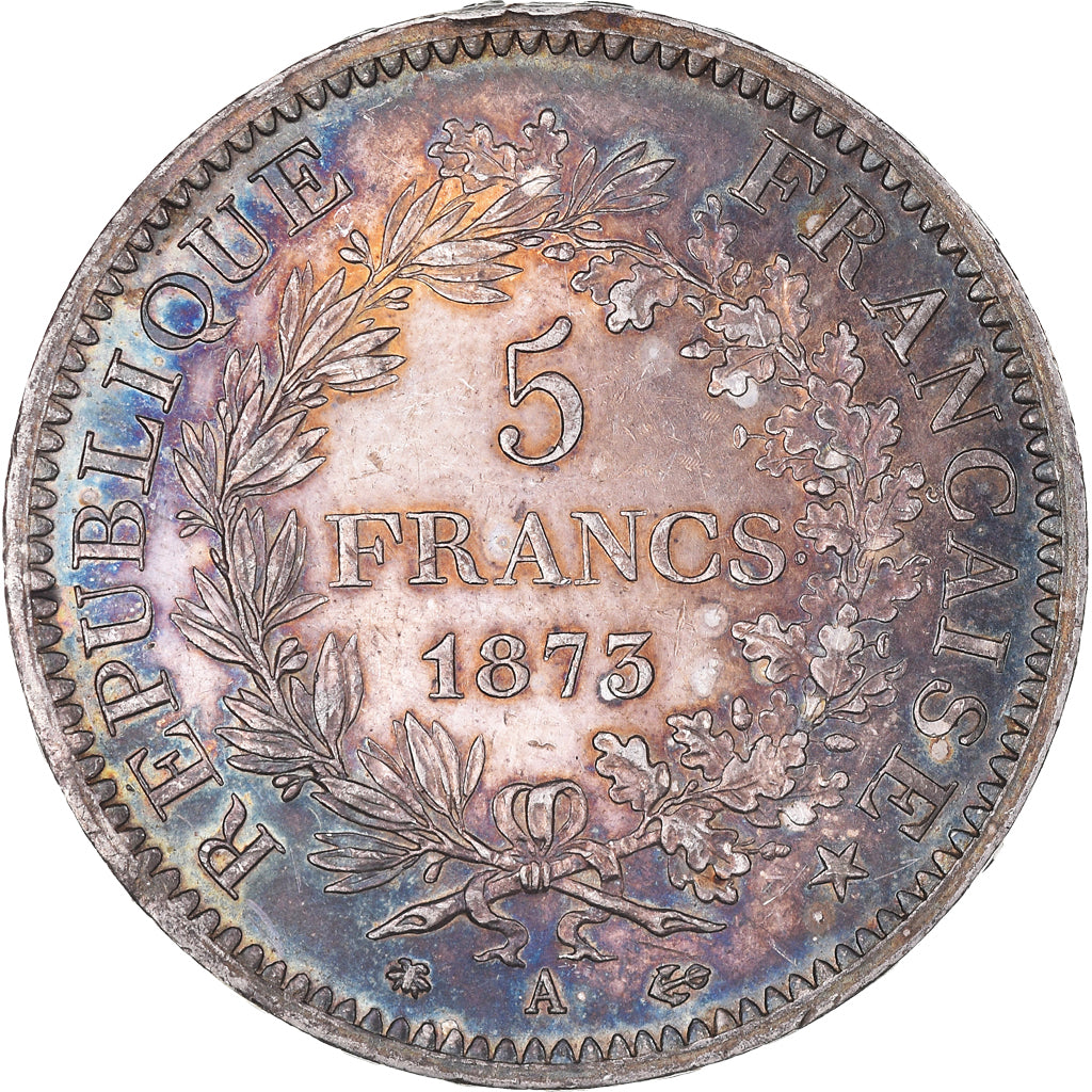 Coin, France, Hercule, 5 Francs, 1873, Paris, AU(50-53), Silver, KM:820.1