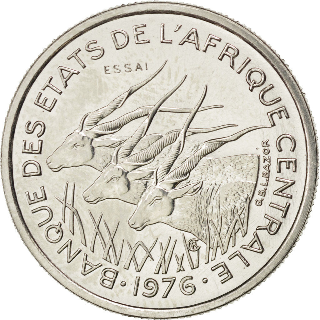 Monnaie, États de l'Afrique centrale, 50 Francs, 1976, Paris, SPL, Nickel