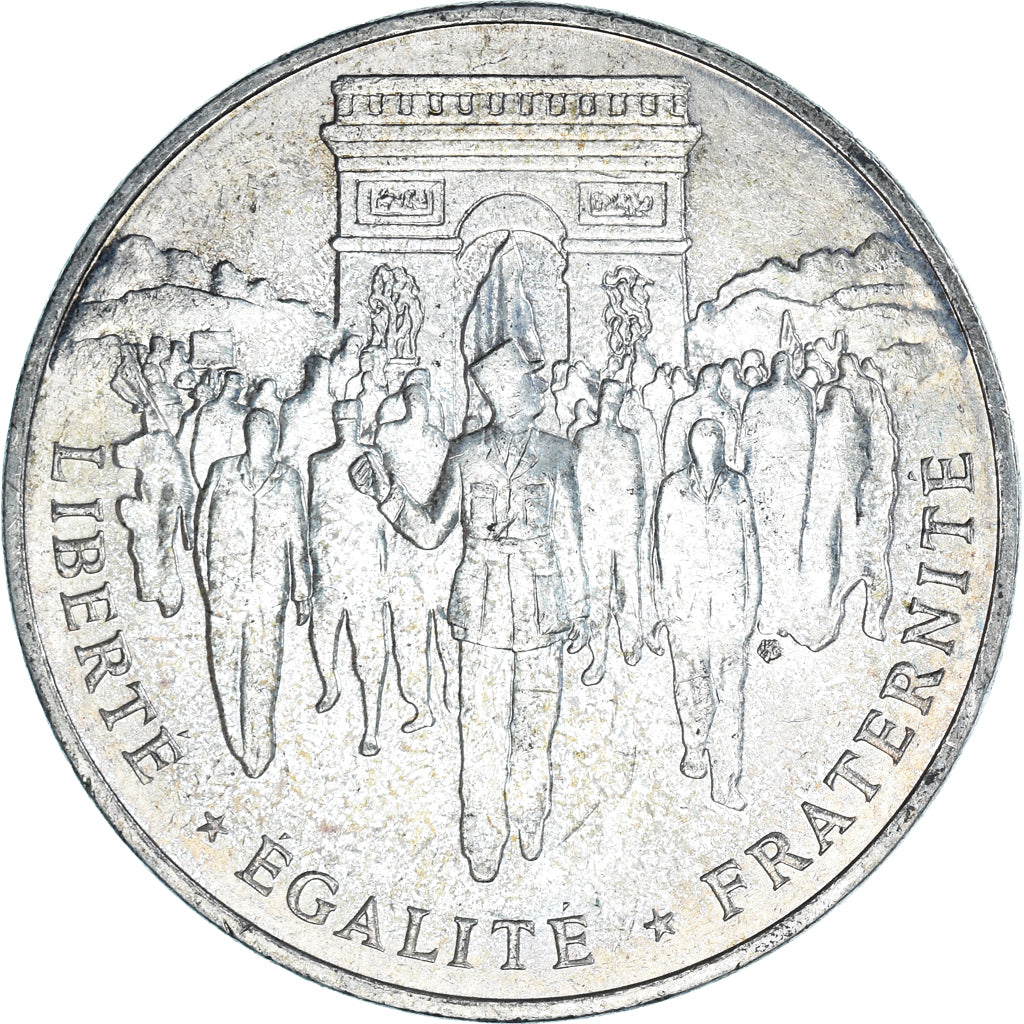 Coin, France, Libération de Paris, 100 Francs, 1994, AU(55-58), Silver