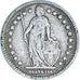 Moneta, Svizzera, Franc, 1877, Bern, MB+, Argento, KM:24