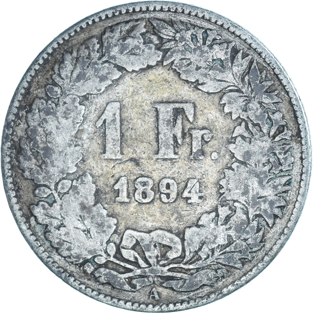 Monnaie, Suisse, Franc, 1894, Bern, B+, Argent, KM:24
