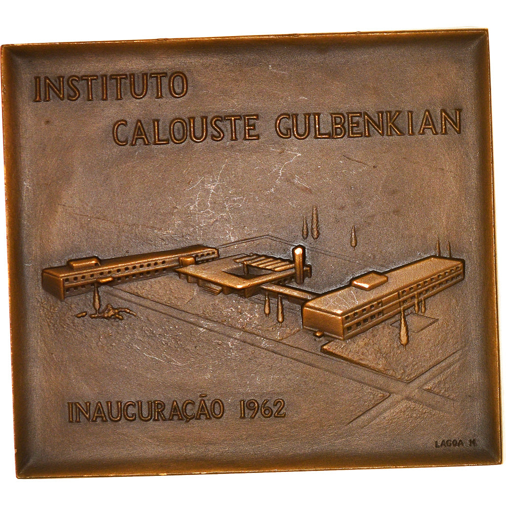 Portugal, Medal, Instituto Calouste Gulbenkian, Inauguraçao, 1962, Lagao