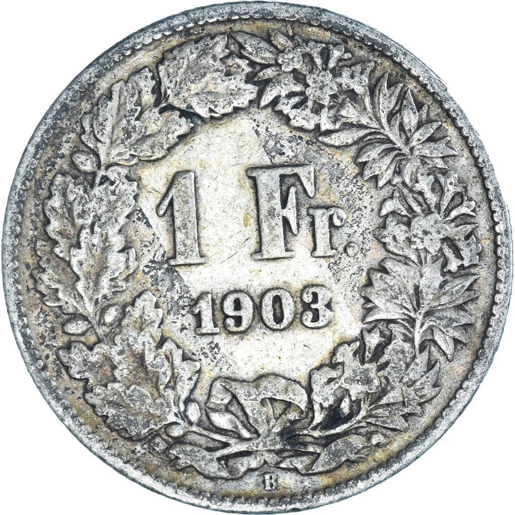 Munten, Zwitserland, Franc, 1903, Bern, FR, Zilver, KM:24