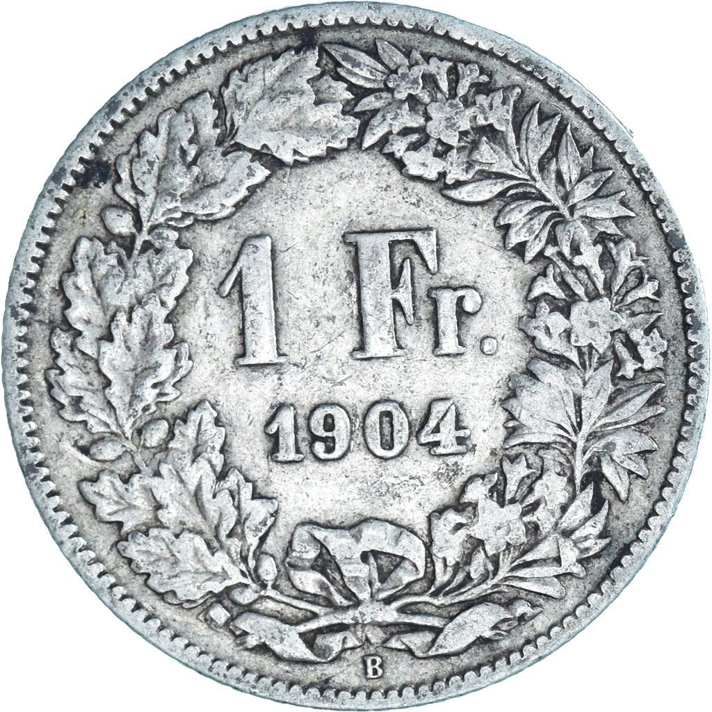 Monnaie, Suisse, Franc, 1904, Bern, TB+, Argent, KM:24