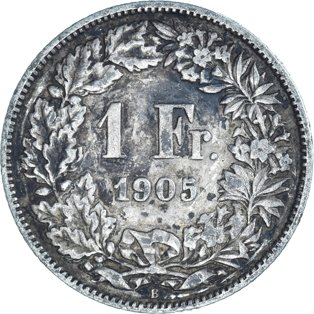 Coin, Switzerland, Franc, 1905, Bern, VF(30-35), Silver, KM:24