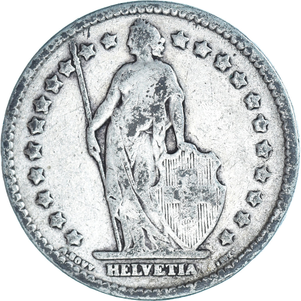 Monnaie, Suisse, Franc, 1912, Bern, TB+, Argent, KM:24